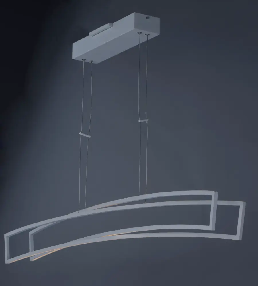 Modern Linear LED Pendant with Sculptural Intersecting Design - Image 3