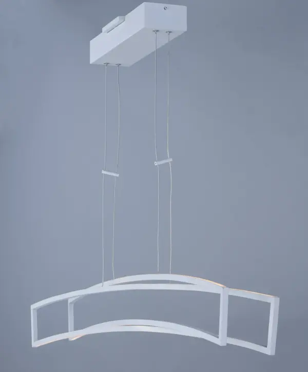 Modern Linear LED Pendant with Sculptural Intersecting Design - Image 4