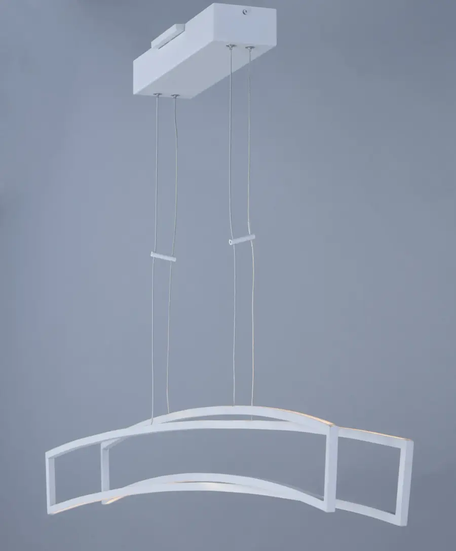 Modern Linear LED Pendant with Sculptural Intersecting Design - Image 4