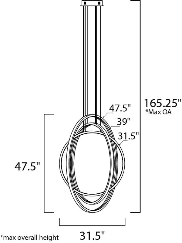 Brim 3-Light LED Suspension Pendant - Image 6