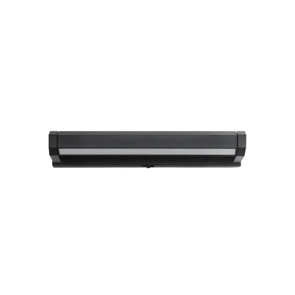 Braque reimagines the picture light with a bold geometric profile and precision-machined aluminum construction. The integrated rotatable LED delivers 870 lumens of warm light, perfect for illuminating artwork, mirrors, or shelving. - alternate view