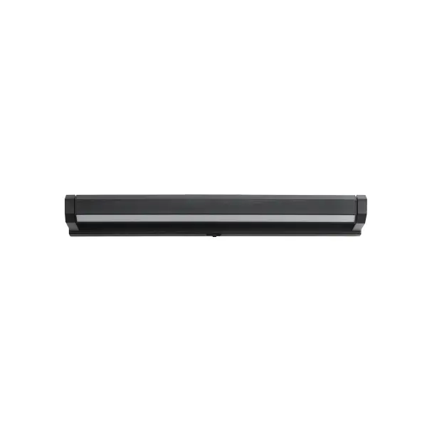 Braque reimagines the classic picture light with a bold geometric profile and precision-machined aluminum construction. The integrated rotatable LED delivers 1350 lumens of warm 2700K light, perfect for illuminating artwork, mirrors, or shelving with architectural sophistication. - alternate view