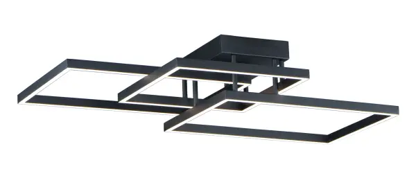 Traverse LED Flush Mount in Black - Image 1