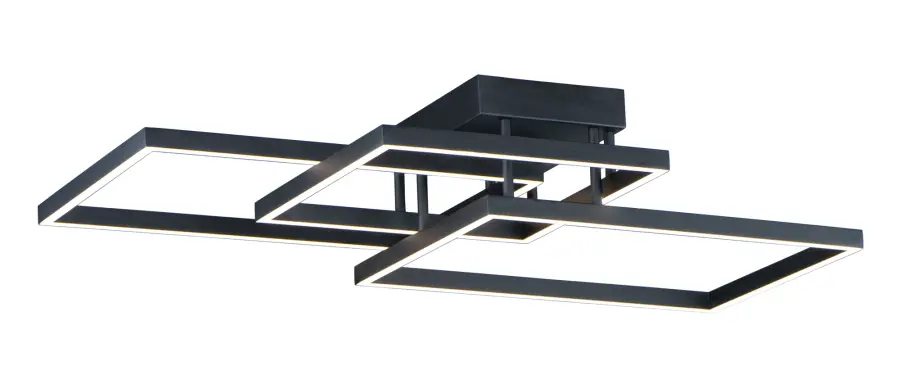 Traverse LED Flush Mount in Black - Image 1