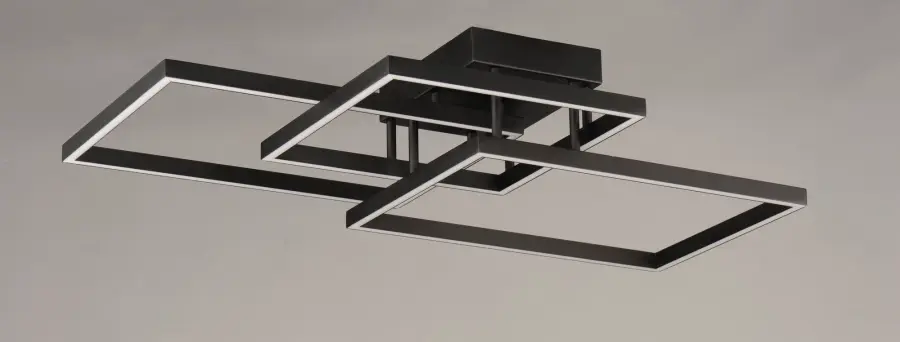 Traverse LED Flush Mount in Black - Image 4