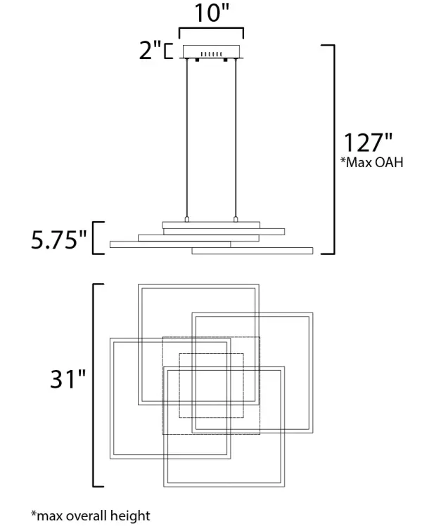 Traverse LED Multi-Light Pendant - Image 5