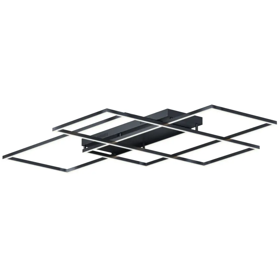 Traverse LED Flush Mount in Black - Image 1