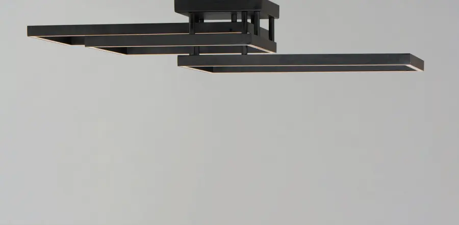 Traverse LED Flush Mount in Black - Image 3
