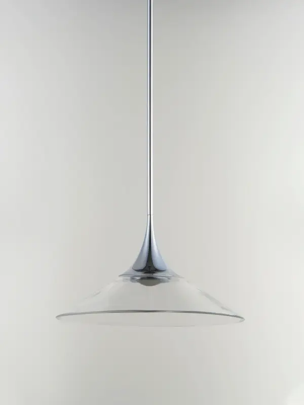 Cono Single LED Pendant in Polished Chrome - Image 2