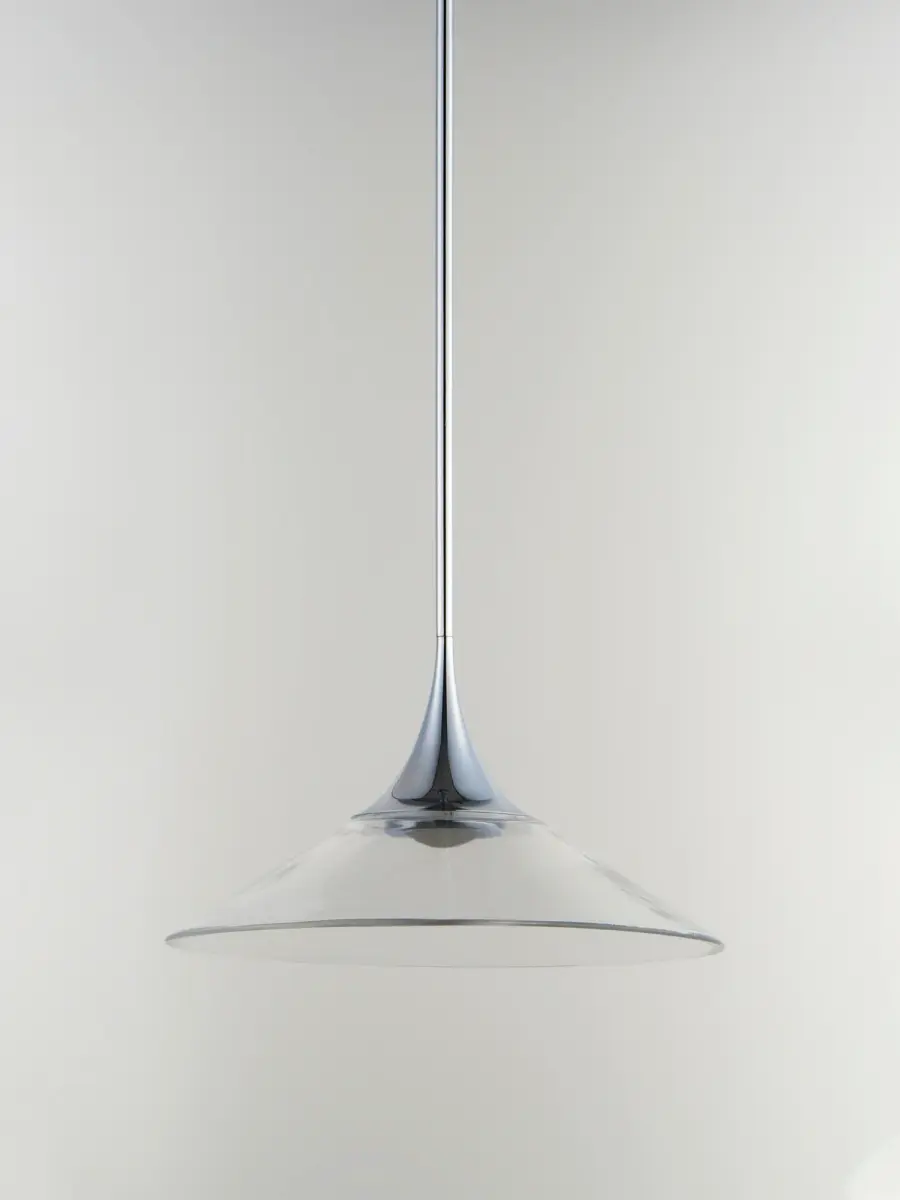 Cono Single LED Pendant in Polished Chrome - Image 2