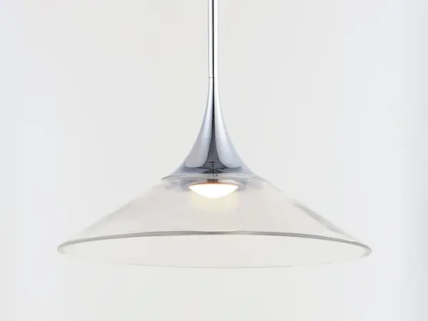 Cono Single LED Pendant in Polished Chrome - Image 3