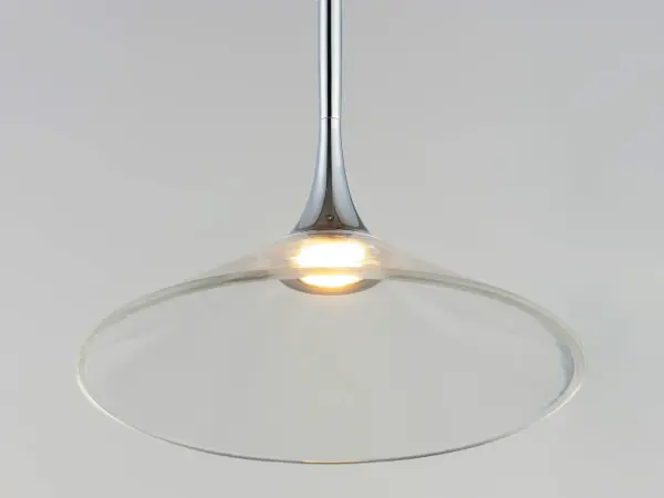 Cono Single LED Pendant in Polished Chrome - Image 4