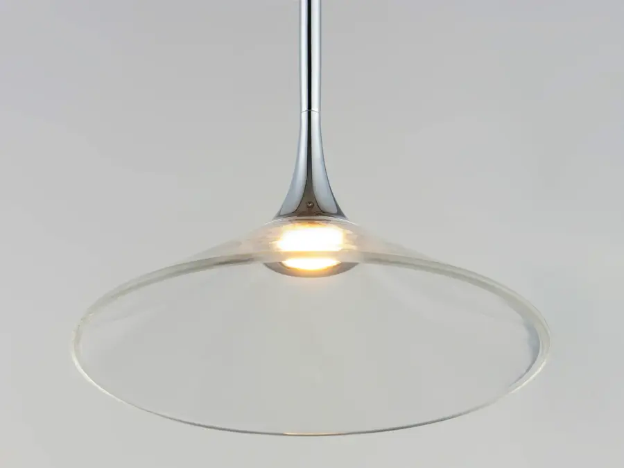 Cono Single LED Pendant in Polished Chrome - Image 4