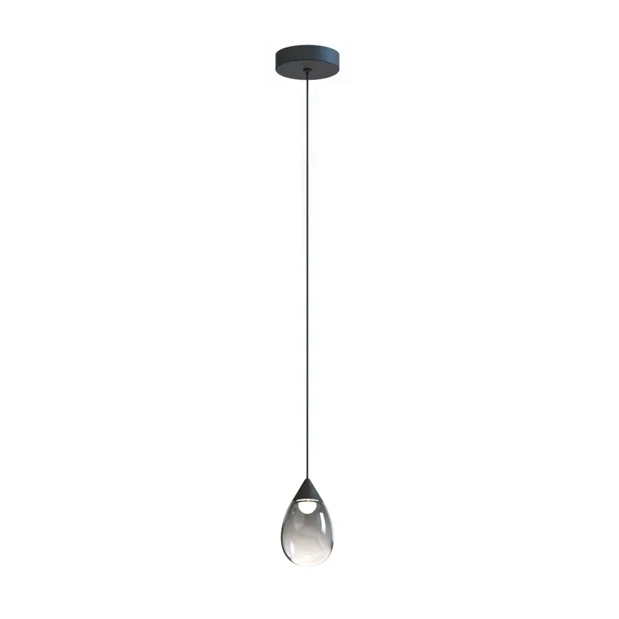Dewdrop LED Mini Pendant in Matte Black - Image 1