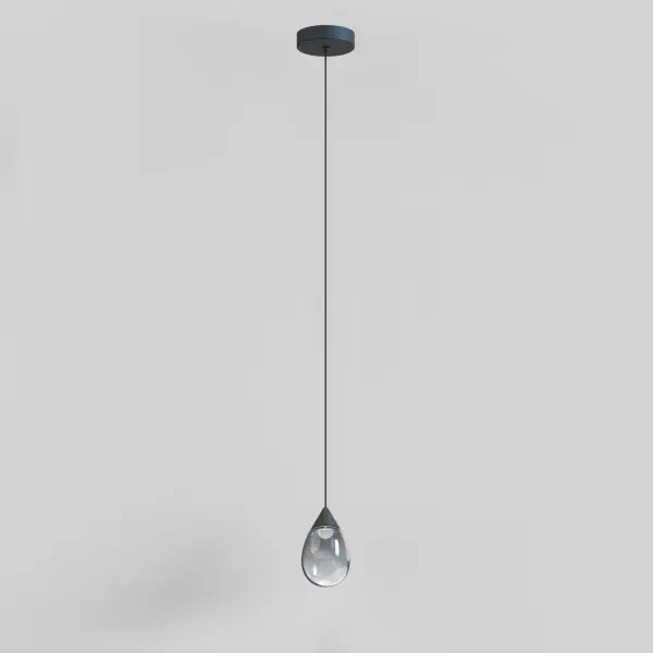 Dewdrop LED Mini Pendant in Matte Black - Image 3
