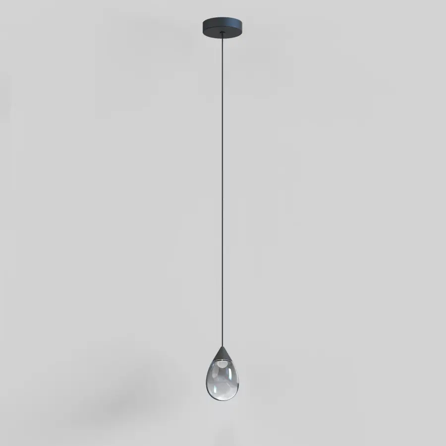 Dewdrop LED Mini Pendant in Matte Black - Image 3
