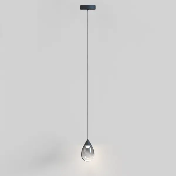 Dewdrop LED Mini Pendant in Matte Black - Image 4