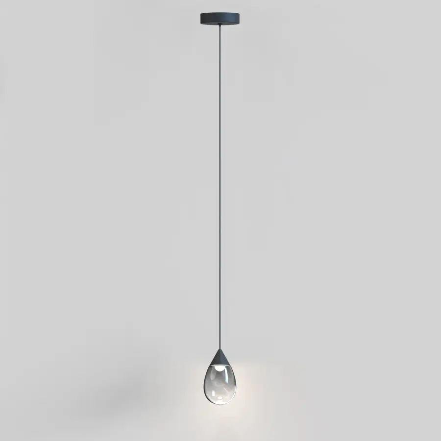 Dewdrop LED Mini Pendant in Matte Black - Image 4