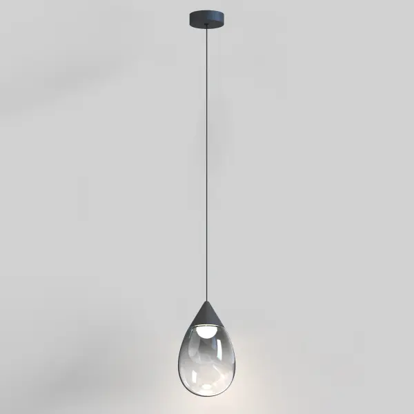Dewdrop Large LED Pendant in Matte Black - Image 2