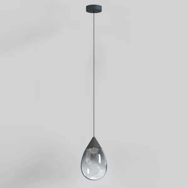 Dewdrop Large LED Pendant in Matte Black - Image 3