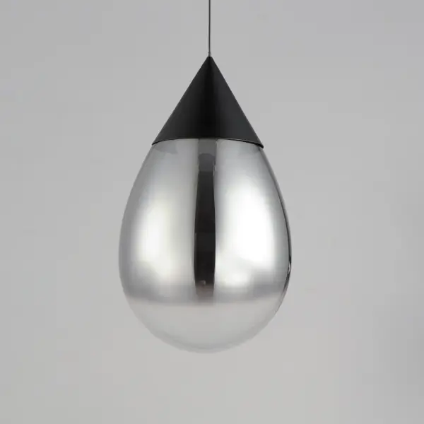 Dewdrop Large LED Pendant in Matte Black - Image 4