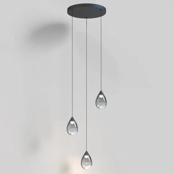 Dewdrop 3-Light LED Multi-Light Pendant - Image 2