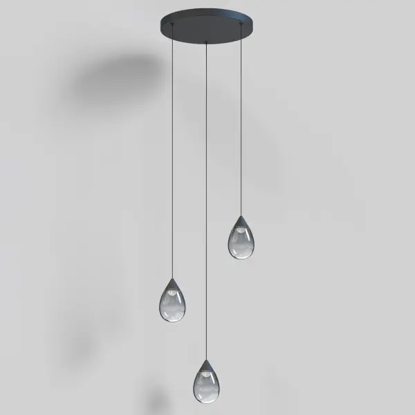 Dewdrop 3-Light LED Multi-Light Pendant - Image 3