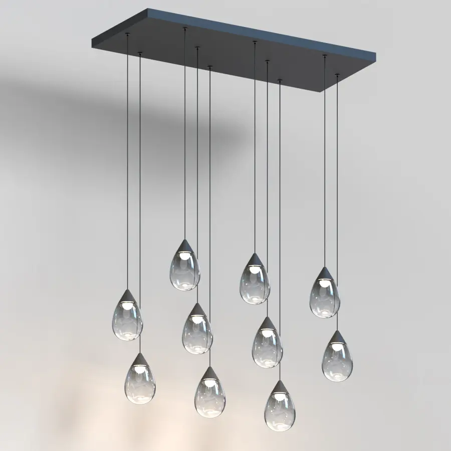 Dewdrop 10-Light LED Linear Pendant - Image 2