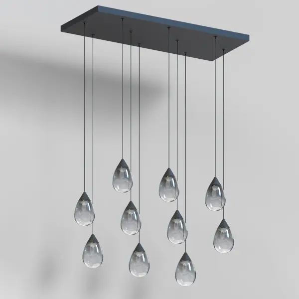 Dewdrop 10-Light LED Linear Pendant - Image 3