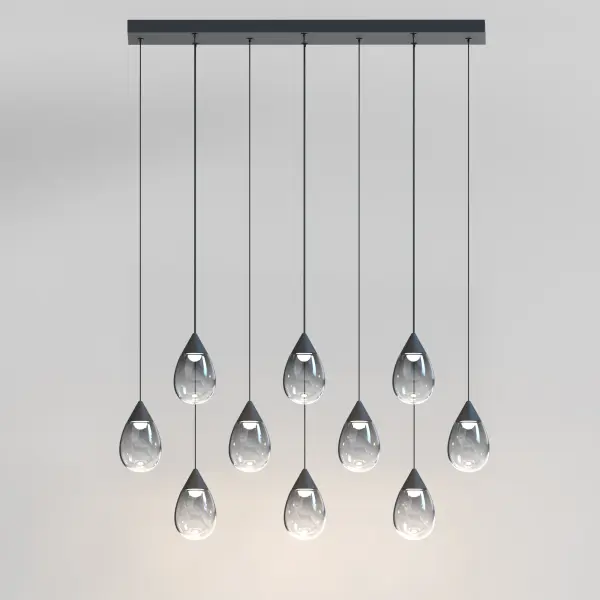 Dewdrop 10-Light LED Linear Pendant - Image 4