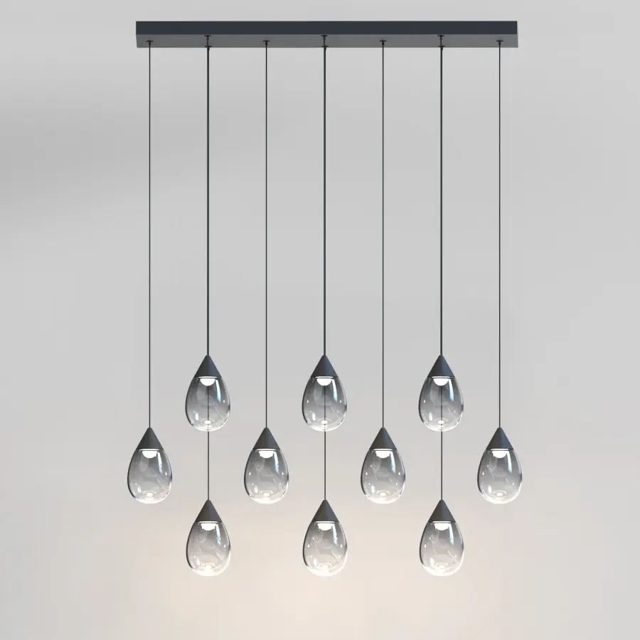 Dewdrop 10-Light LED Linear Pendant - Image 4