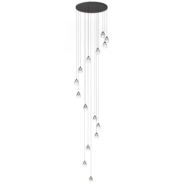 Dewdrop 15-Light LED Multi-Light Pendant - Image 1