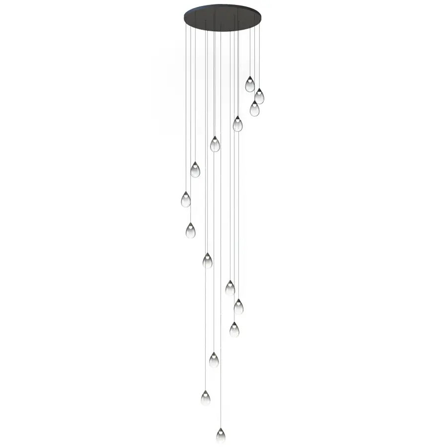 Dewdrop 15-Light LED Multi-Light Pendant - Image 1