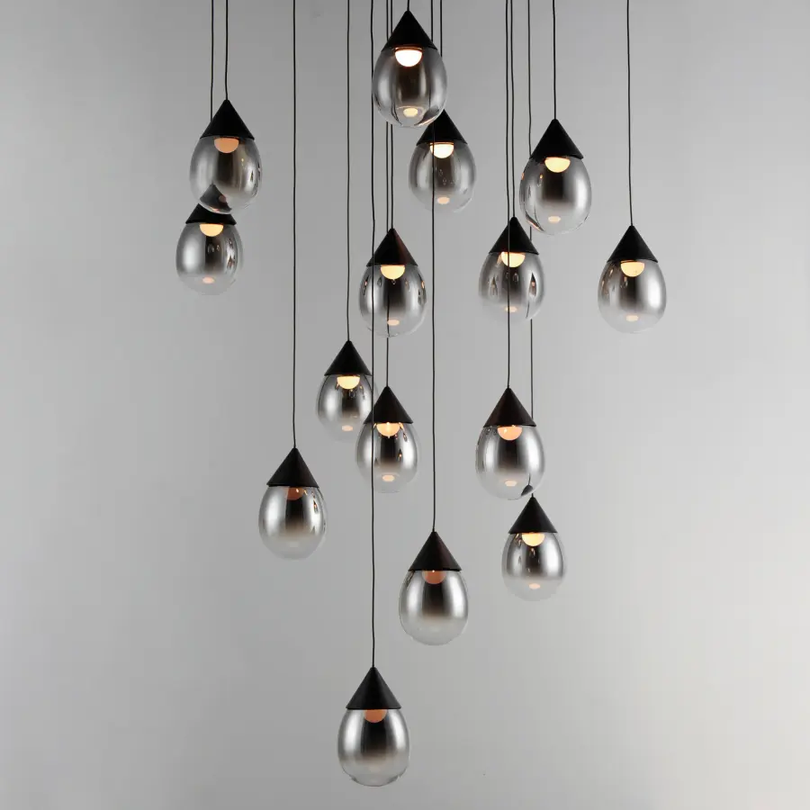 Dewdrop 15-Light LED Multi-Light Pendant - Image 4