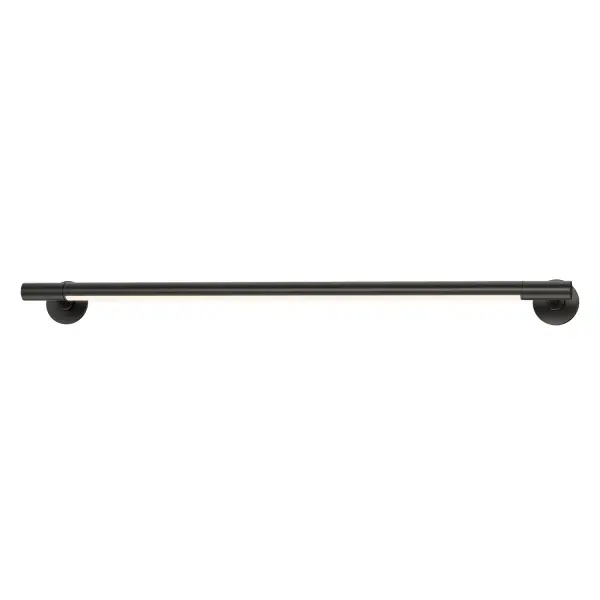 Collection: Purist Finish: Black Width: 2.25" Height: 30.00" Length: 30.00" Weight: 1.50 lb Extension from Wall: 4.00" Wire: 8" Canopy: 2.25"x2.25" Bulbs Included Number of Bulbs: 1 Maximum Wattage: 13.00 W Bulb Base: DC Integrated Light Source: LED Light Output: 400.00 lm Color Temperature: 3000 K CRI: 90 Rated Average Life: 30000 Voltage: 120.00 V Material: Aluminum, Acrylic Safety Listing: cETLus Safety Rating: Damp ADA LED Spec Sheet