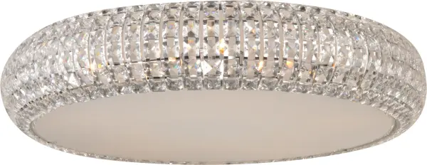 Bijou 4-Light Crystal Flush Mount in Polished Chrome - Image 1