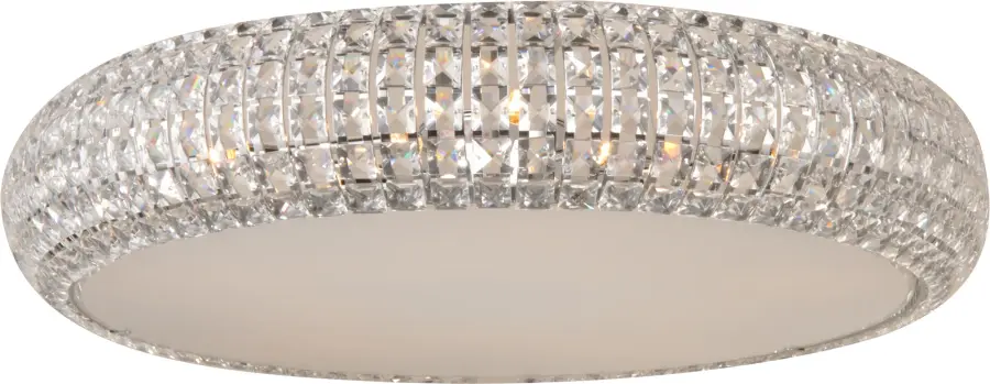 Bijou 4-Light Crystal Flush Mount in Polished Chrome - Image 1