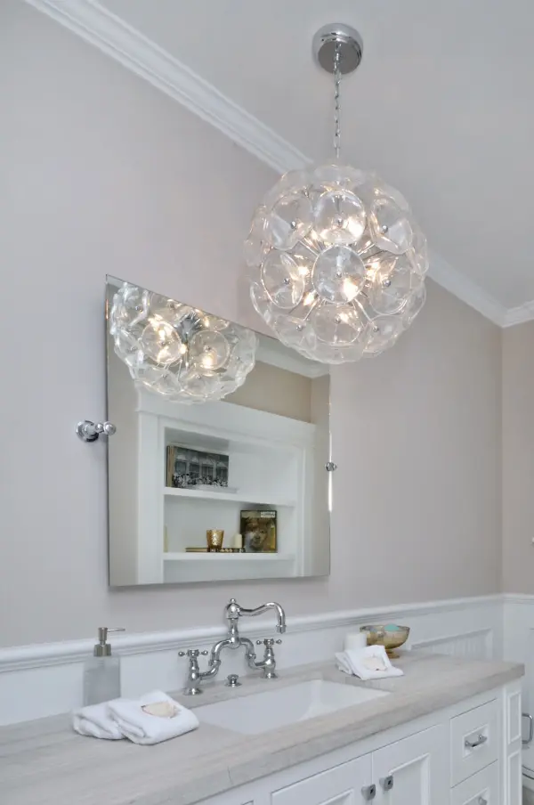 Fiori Single Pendant with Murano Glass Crystal Petals - Image 4