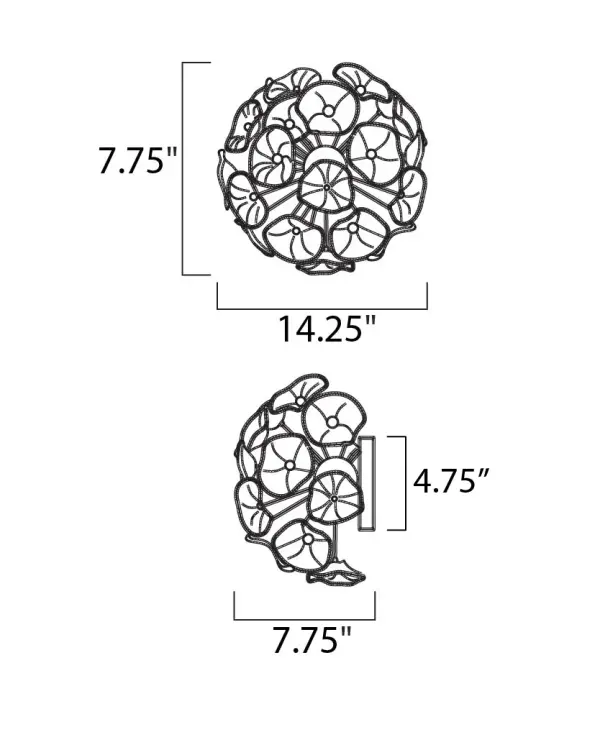 Fiori 3-Light Wall Sconce - Image 2