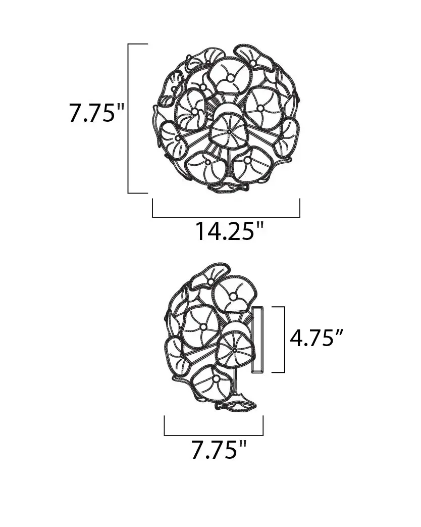 Fiori 3-Light Wall Sconce - Image 2