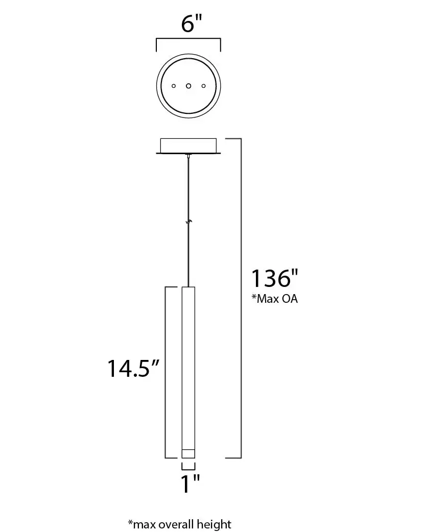 Picolo LED Mini Pendant in Polished Chrome - Image 2