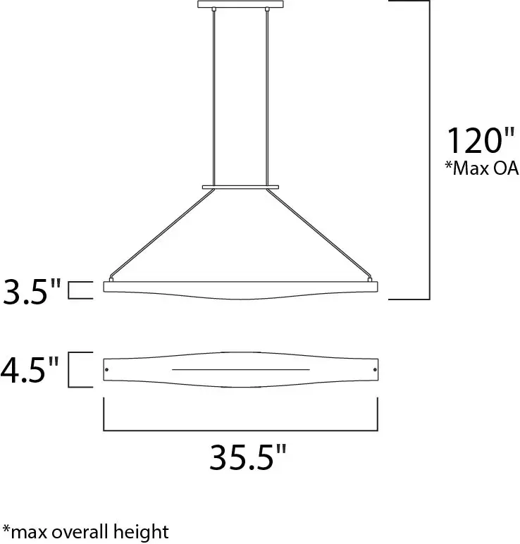 Sleek Linear Pendant with Clean Contemporary Design - Image 3