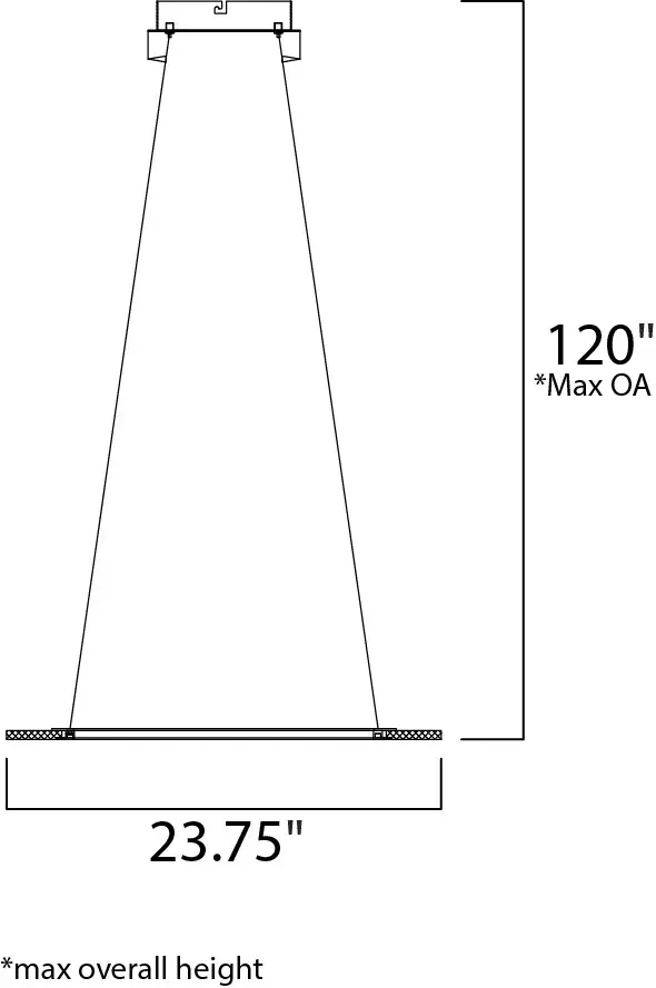 Saturn II 24" LED Entry Foyer Pendant in Matte Silver - Image 4