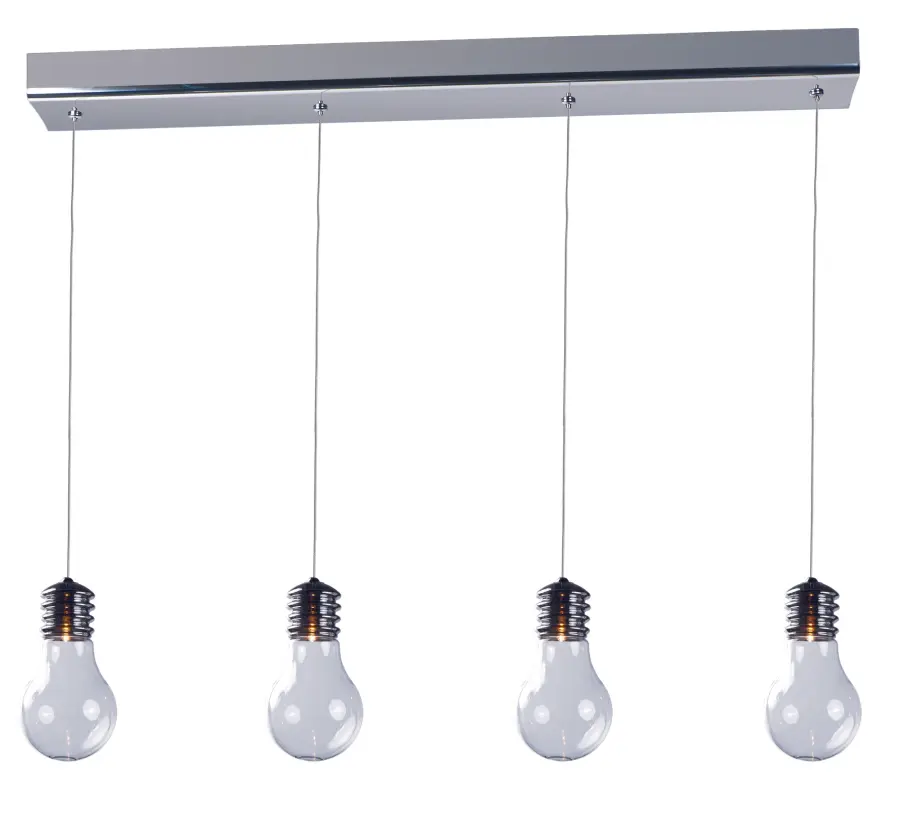 Edison 4-Light Linear Pendant in Polished Chrome - Image 1