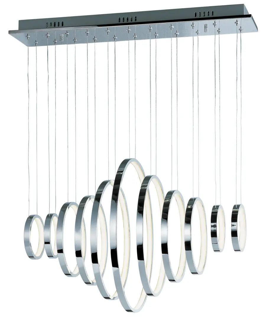 Hoops LED 11-Light Linear Pendant - Image 1