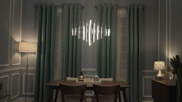 Hoops LED 11-Light Linear Pendant - Image 7