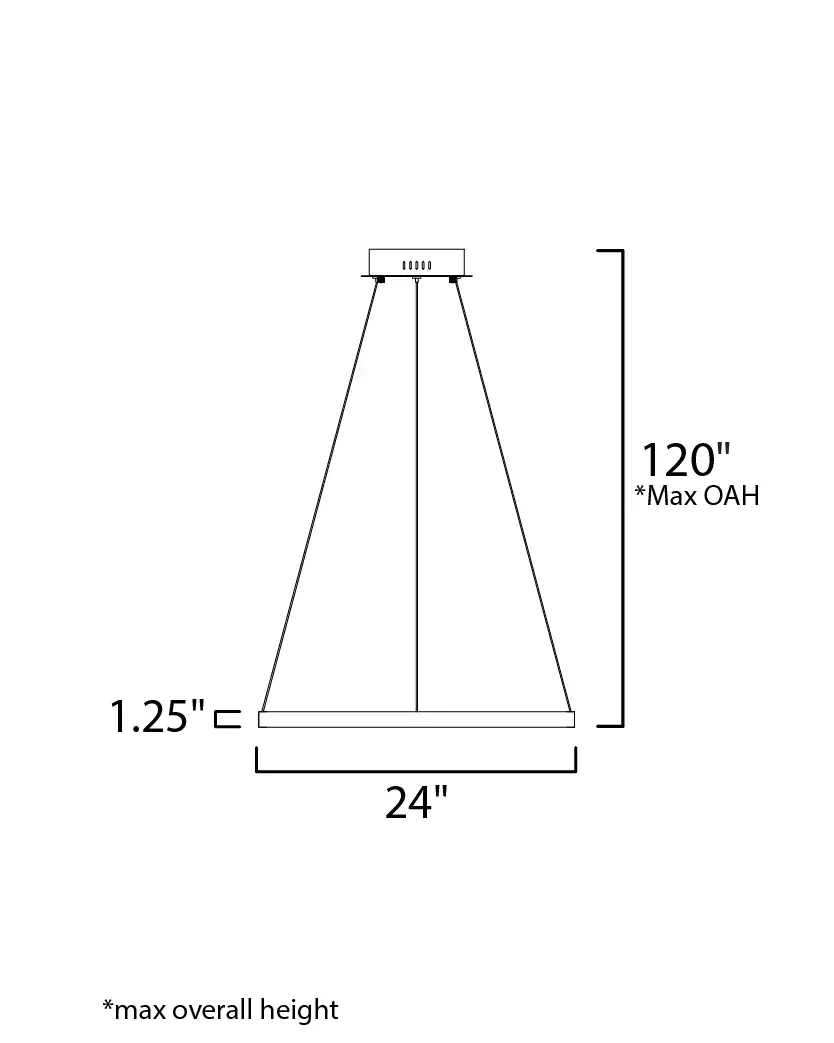 Groove WiZ 24" LED Smart Pendant - Image 6