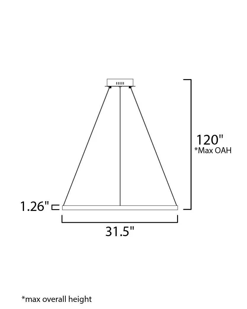 Groove WiZ 32" LED Smart Pendant - Image 6