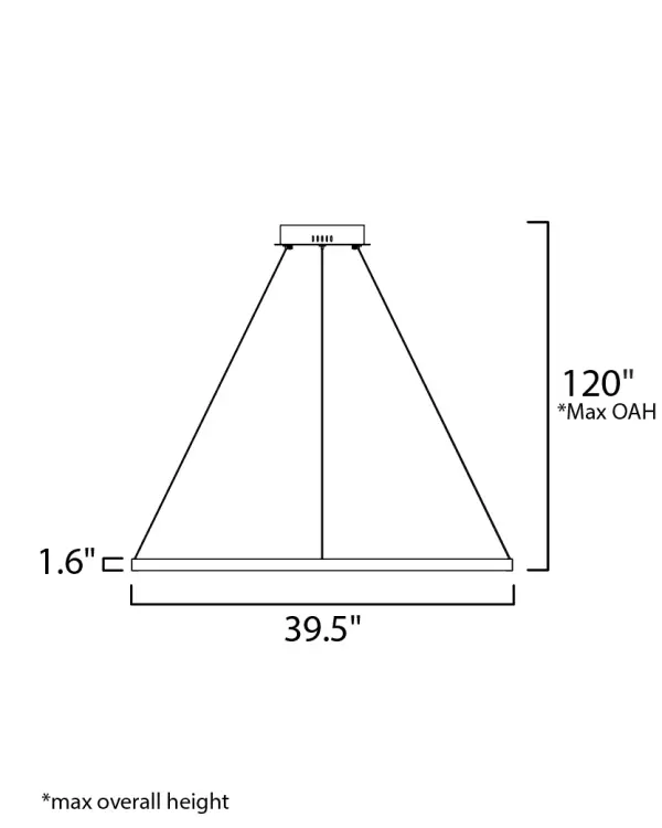 Groove WiZ 40" LED Smart Pendant - Image 6