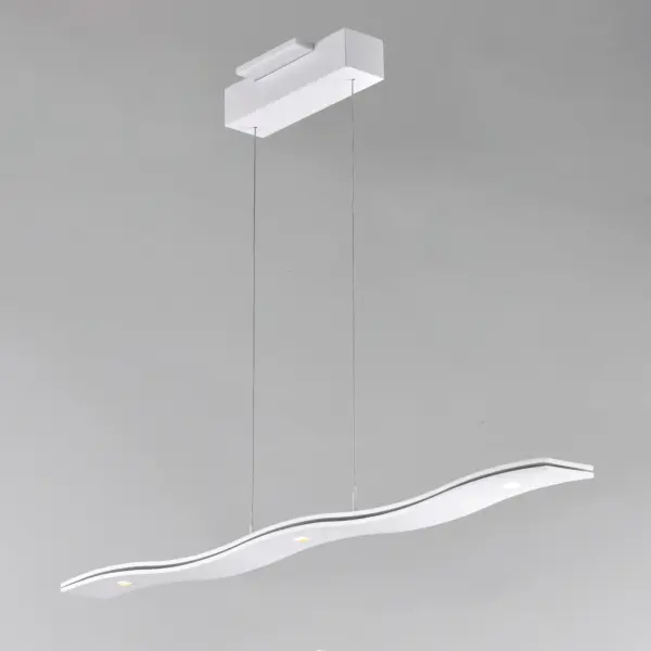 Roller Linear Pendant in Matte White - Image 4